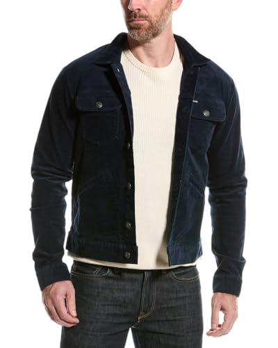 ジャケット・アウター Brooks Brothers G9 Corduroy Blouson M Brooks Brothers Men's Corduroy Trucker Jacket, Navy, Small